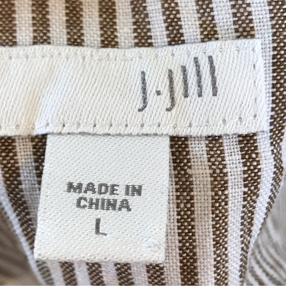 J. Jill Palms and Stripes Sleeveless Sheath Dress - Picture 10 of 13